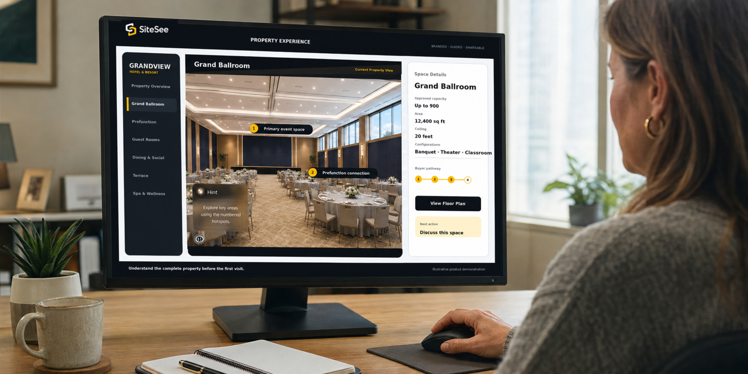 Buyer-facing SiteSee property experience