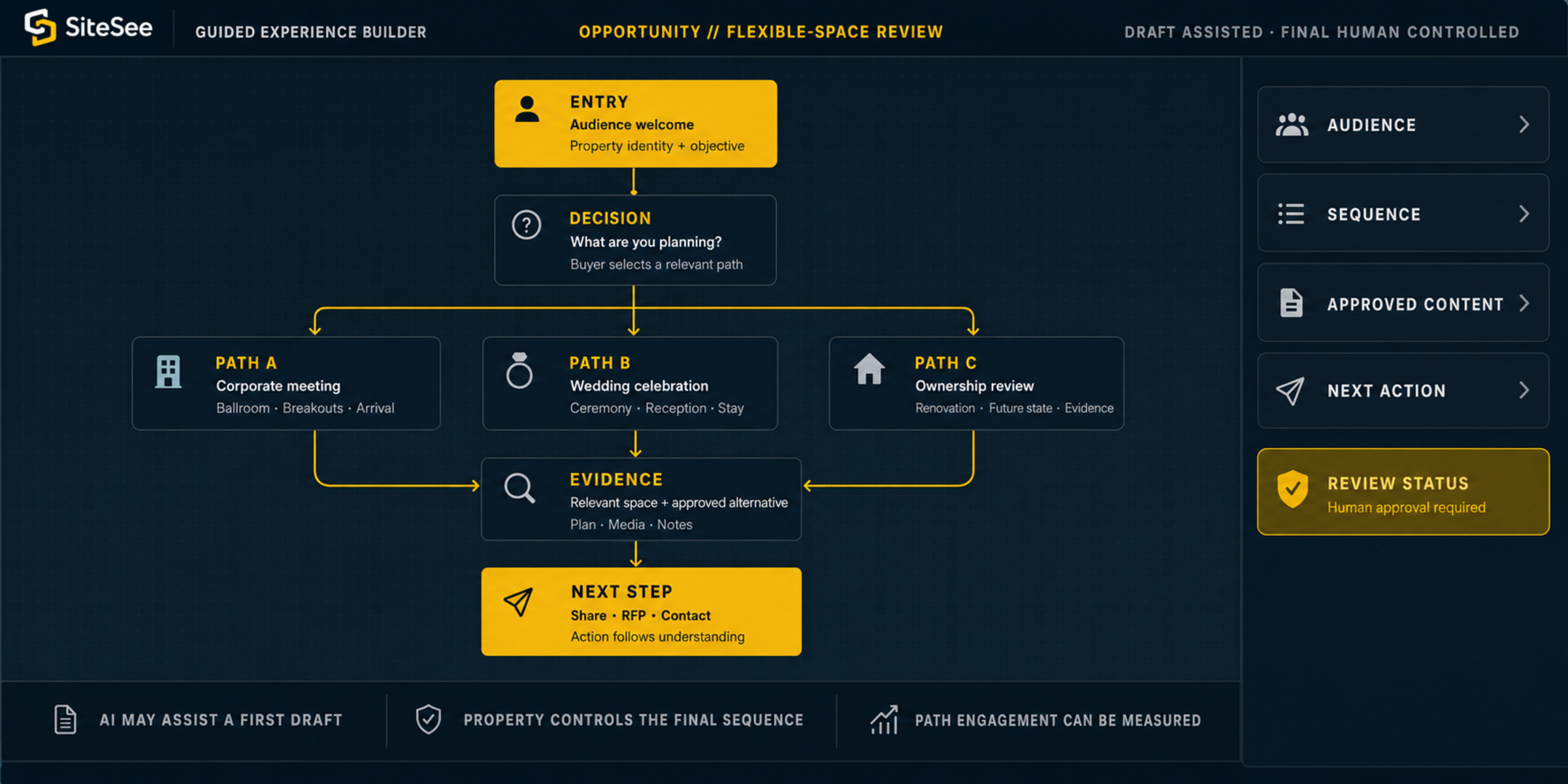SiteSee guided property review builder