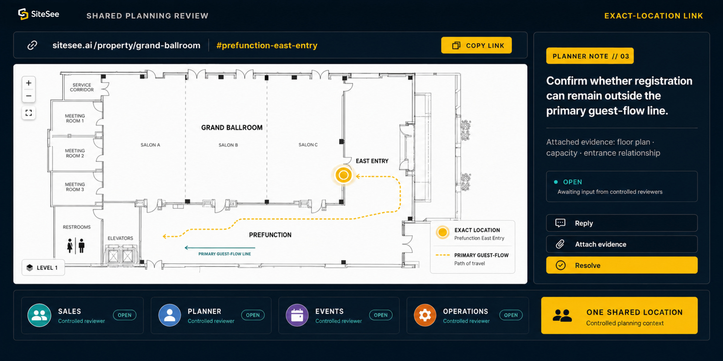 SiteSee exact-location planning review
