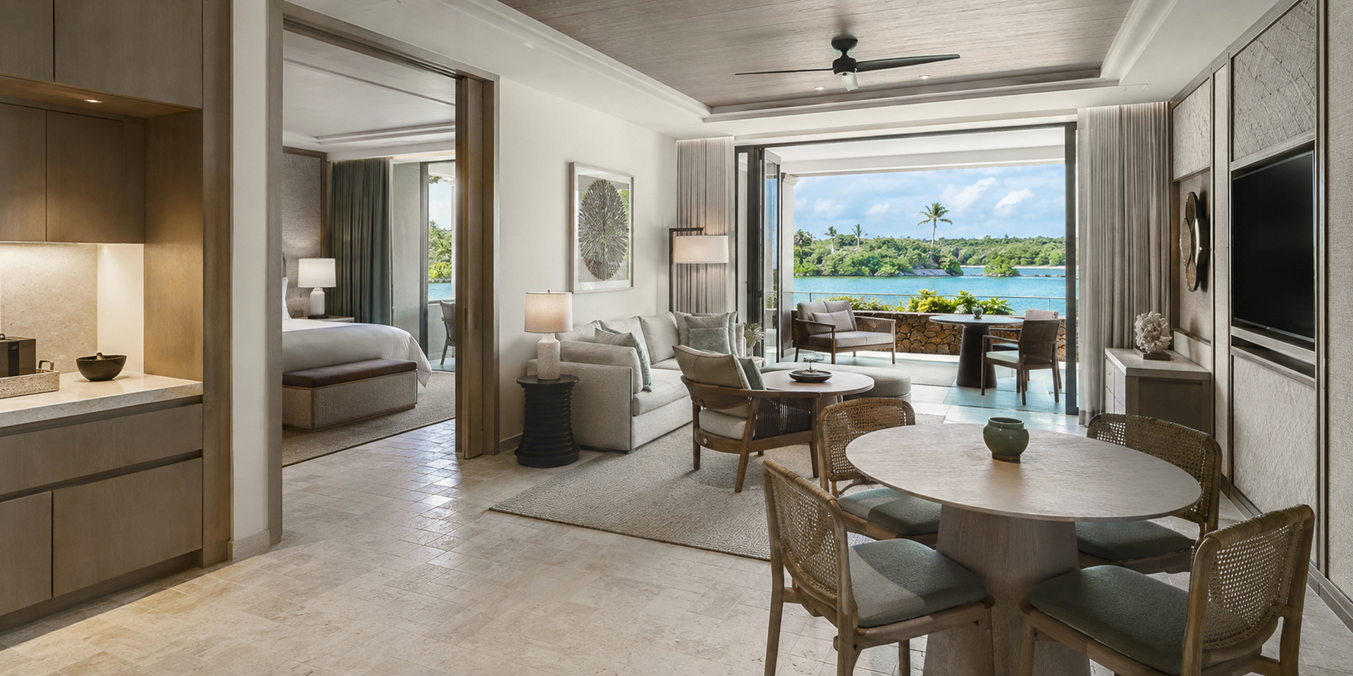 Tropical resort one-bedroom suite